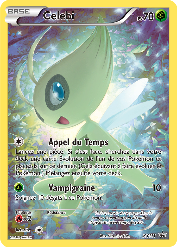 Celebi XY111, carte Promo XY, en vente à Manga Cash à Ans, province de Liège.
