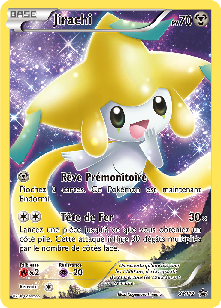 Jirachi XY112, carte Promo XY, en vente à Manga Cash à Ans, province de Liège.