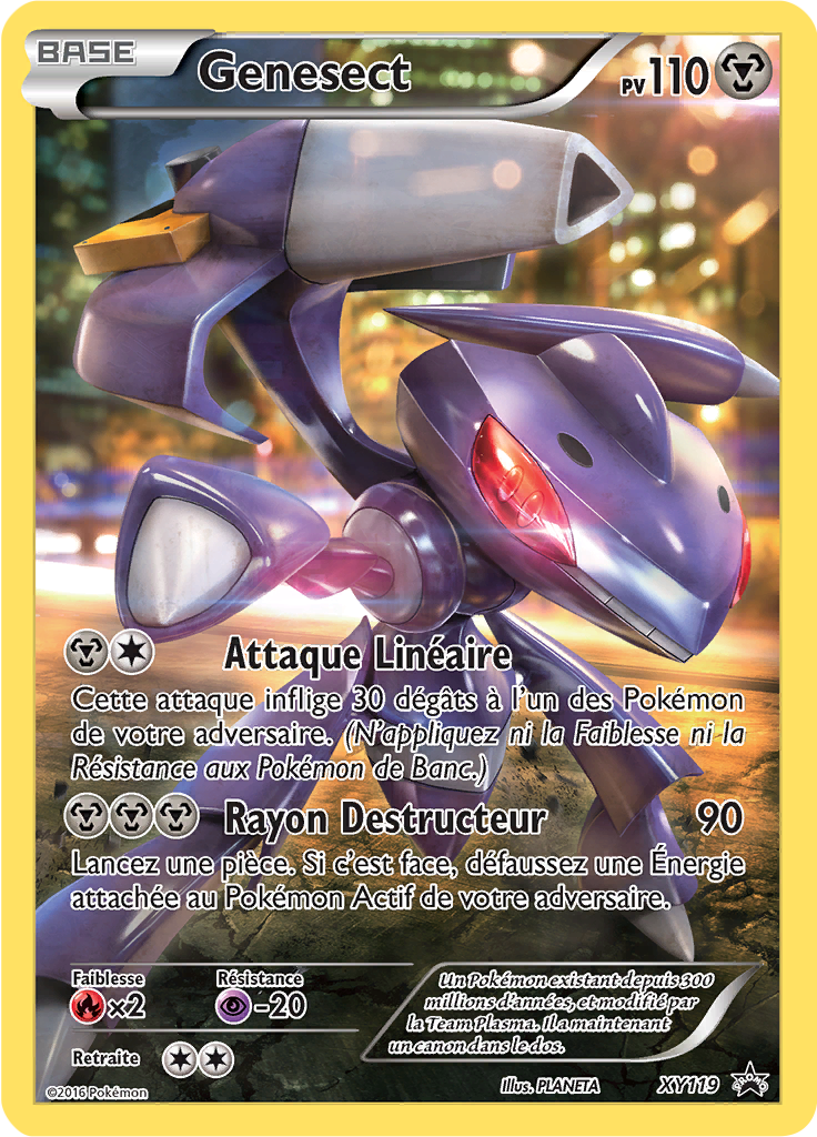 Genesect XY119, carte Promo XY, en vente à Manga Cash à Ans, province de Liège.