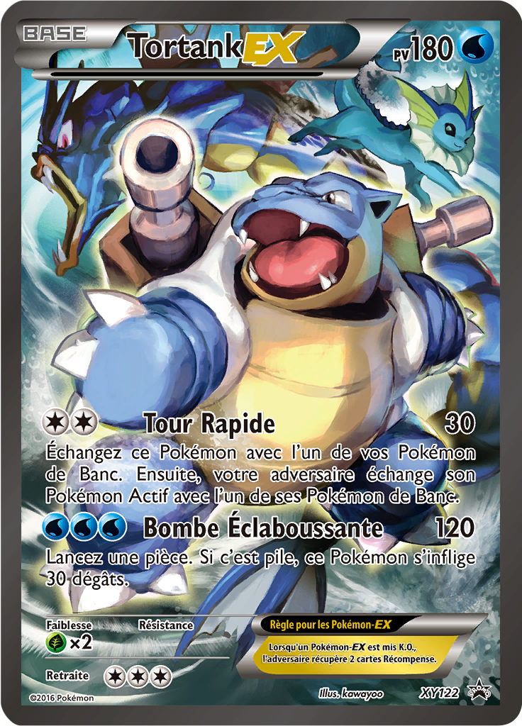 Tortank EX XY122, carte Promo XY, en vente à Manga Cash à Ans, province de Liège.