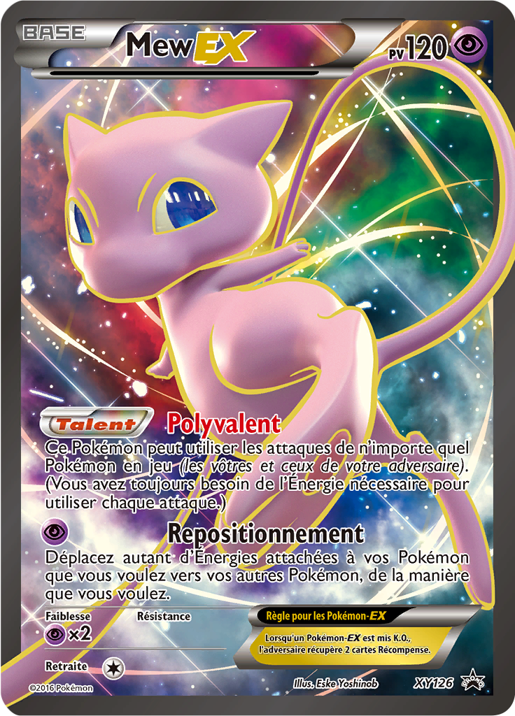Mew EX XY126, carte Promo XY, en vente à Manga Cash à Ans, province de Liège.