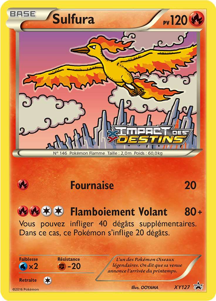 Sulfura XY127, carte Promo XY, en vente à Manga Cash à Ans, province de Liège.