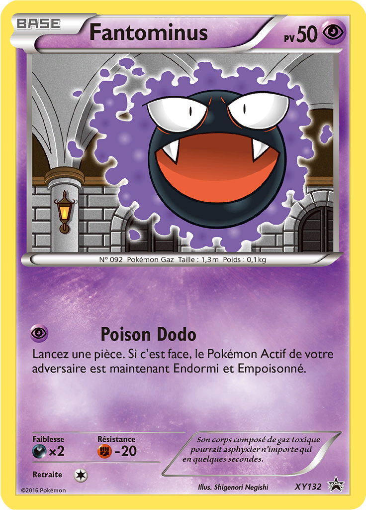Fantominus XY132, carte Promo XY, en vente à Manga Cash à Ans, province de Liège.