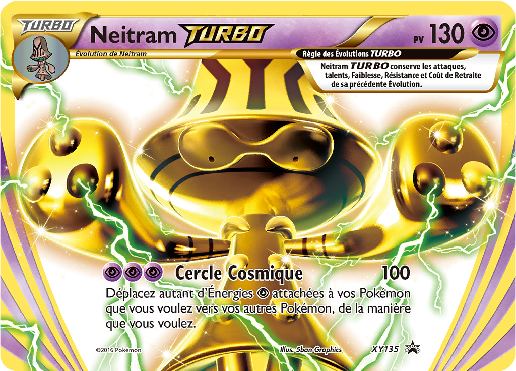 Neitram TURBO XY135, carte Promo XY, en vente à Manga Cash à Ans, province de Liège.