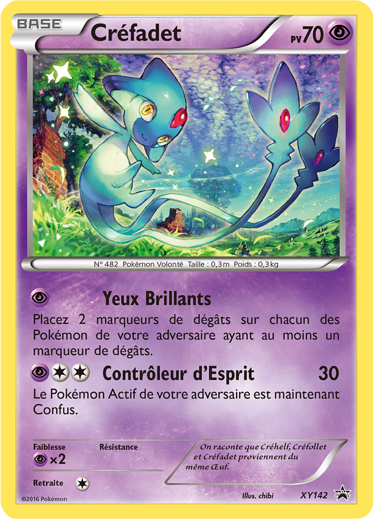 Créfadet XY142, carte Promo XY, en vente à Manga Cash à Ans, province de Liège.