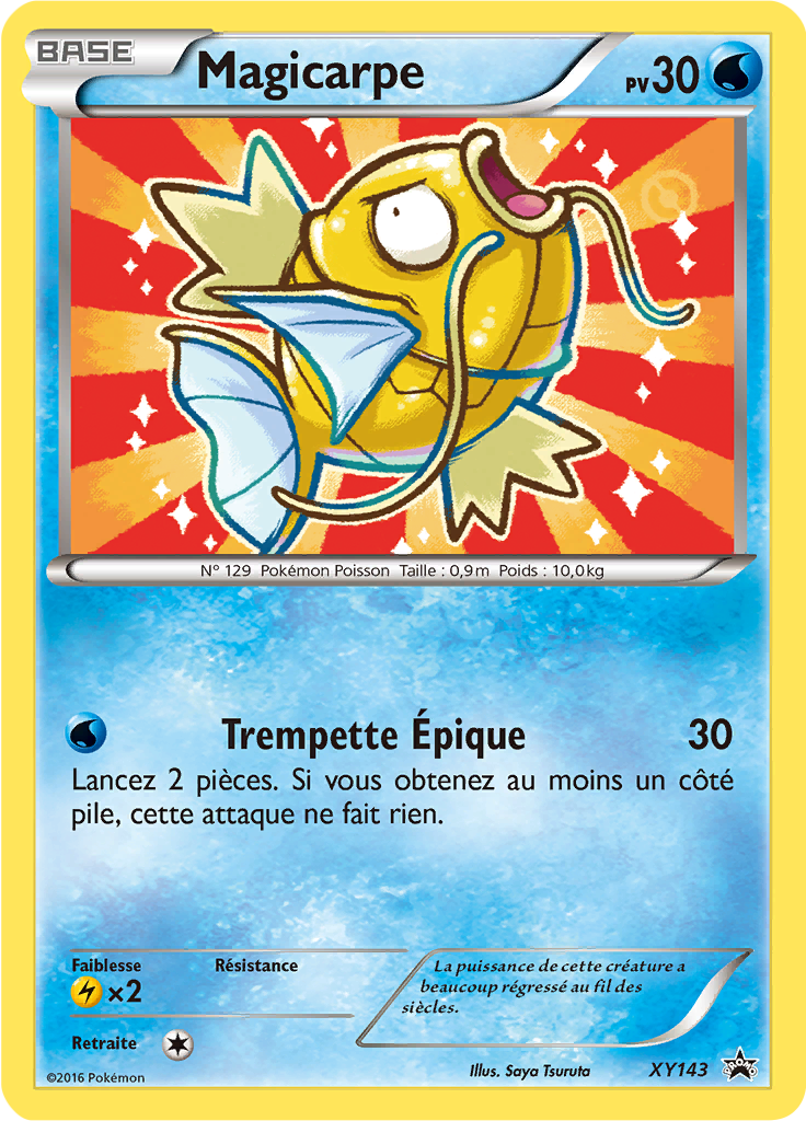 Magicarpe XY143, carte Promo XY, en vente à Manga Cash à Ans, province de Liège.