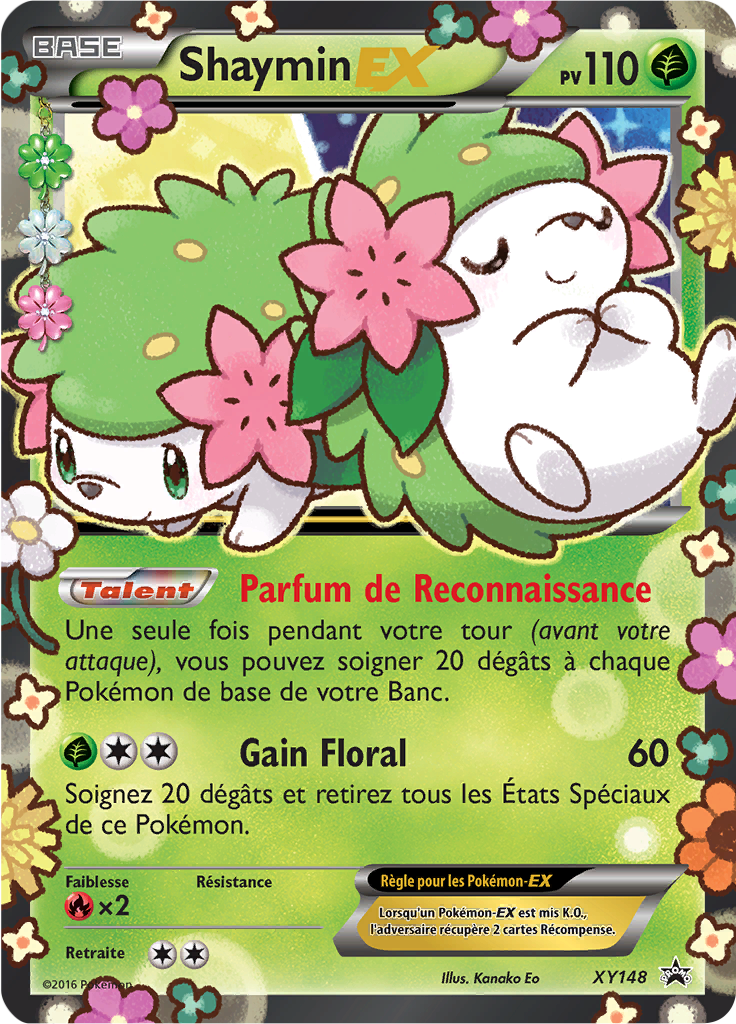 Shaymin EX XY148, carte Promo XY, en vente à Manga Cash à Ans, province de Liège.