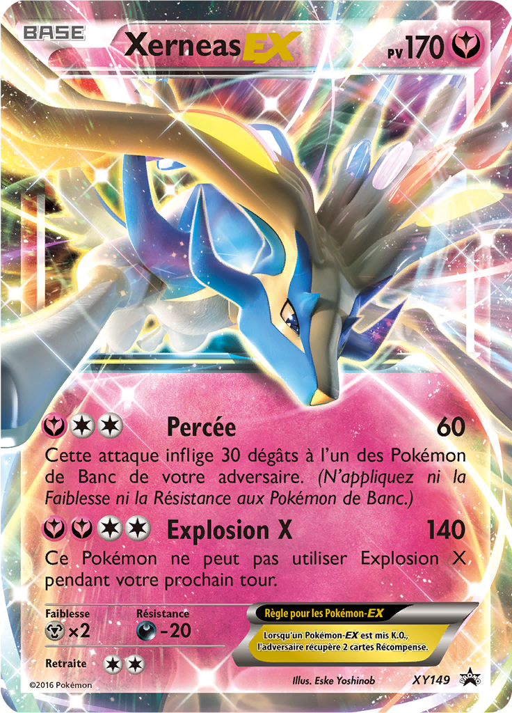 Xerneas EX XY149, carte Promo XY, en vente à Manga Cash à Ans, province de Liège.