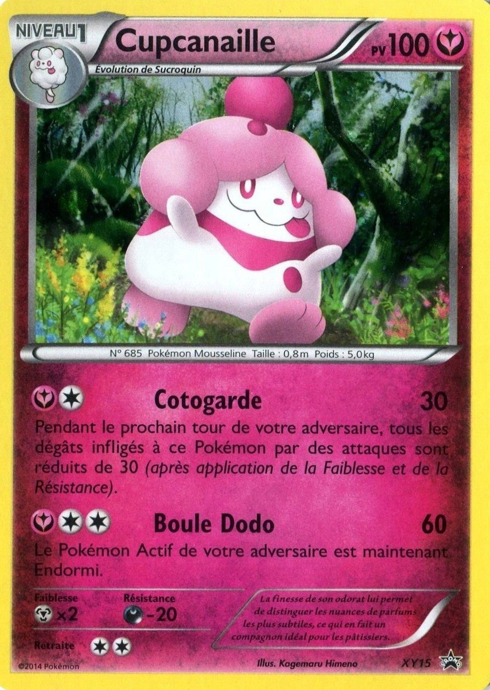 Cupcanaille XY15, carte Promo XY, en vente à Manga Cash à Ans, province de Liège.