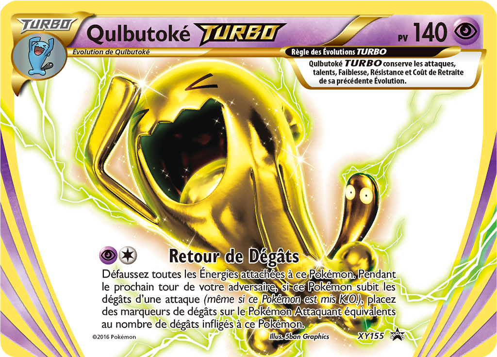 Qulbutoké TURBO XY155, carte Promo XY, en vente à Manga Cash à Ans, province de Liège.