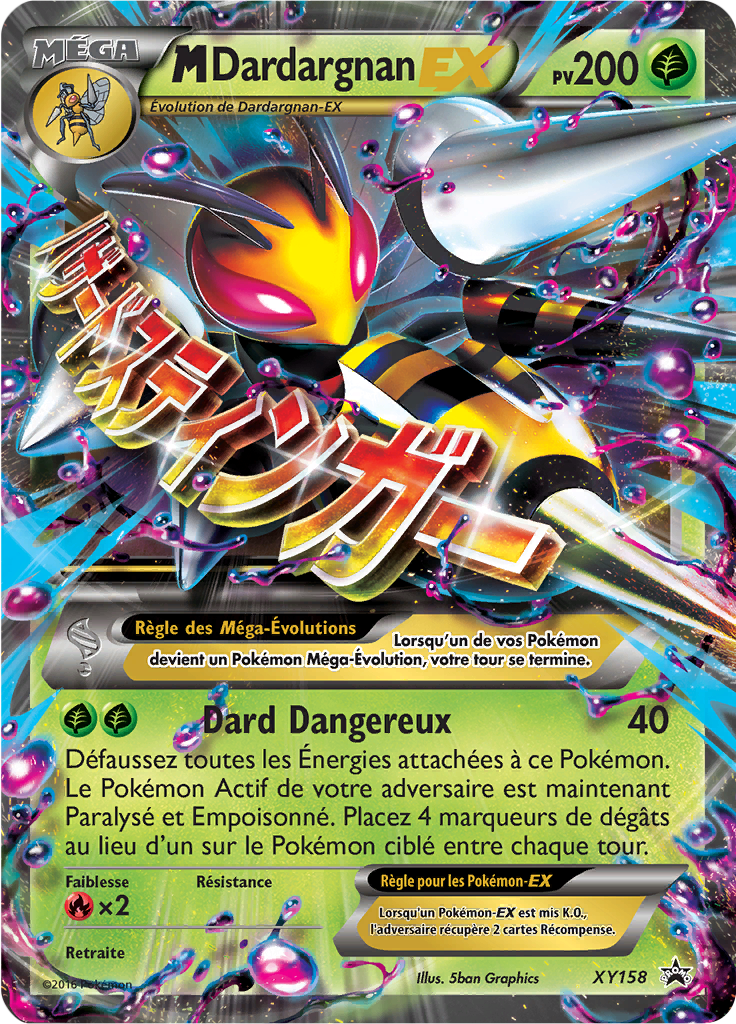 M-Dardargnan EX XY158, carte Promo XY, en vente à Manga Cash à Ans, province de Liège.