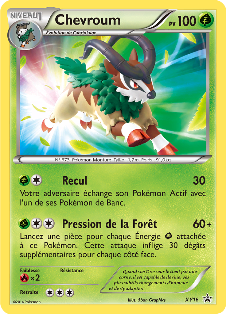 Chevroum XY16, carte Promo XY, en vente à Manga Cash à Ans, province de Liège.