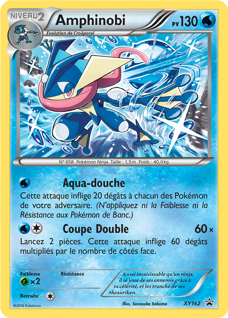 Amphinobi XY162, carte Promo XY, en vente à Manga Cash à Ans, province de Liège.