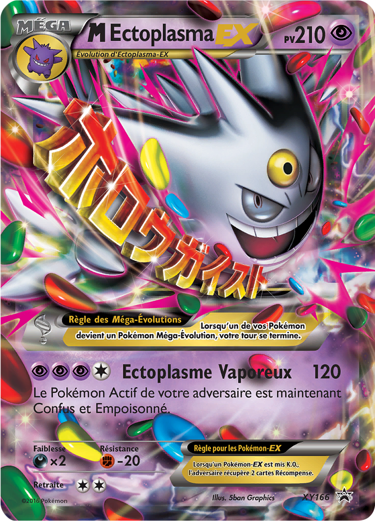 M-Ectoplasma EX XY166, carte Promo XY, en vente à Manga Cash à Ans, province de Liège.