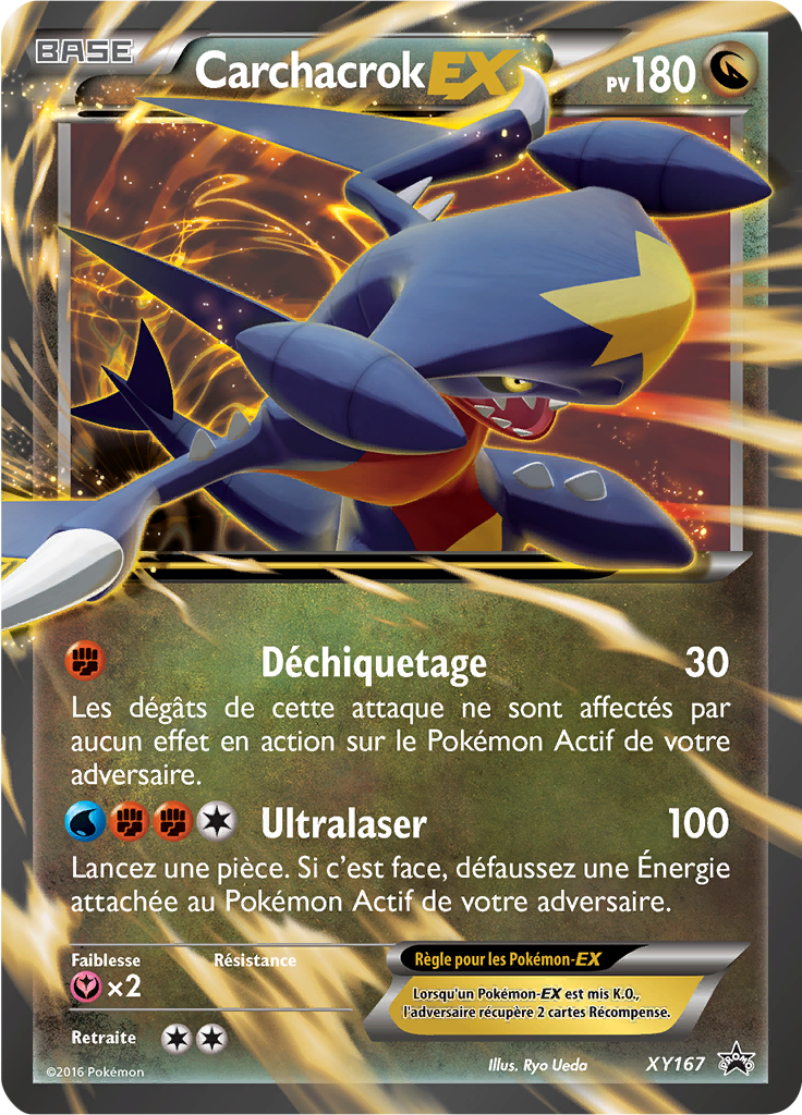 Carchacrok EX XY167, carte Promo XY, en vente à Manga Cash à Ans, province de Liège.