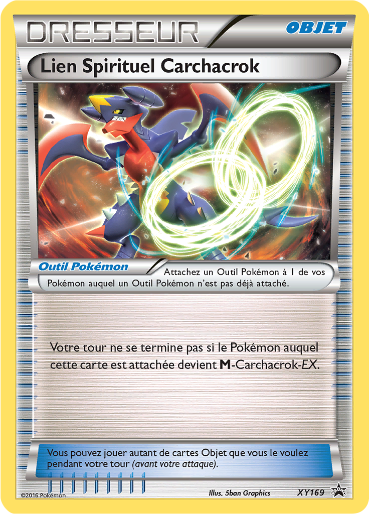 Lien Spirituel Carchacrok XY169, carte Promo XY, en vente à Manga Cash à Ans, province de Liège.