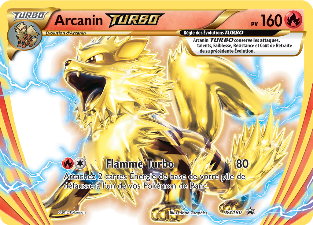 Arcanin TURBO XY180, carte Promo XY, en vente à Manga Cash à Ans, province de Liège.
