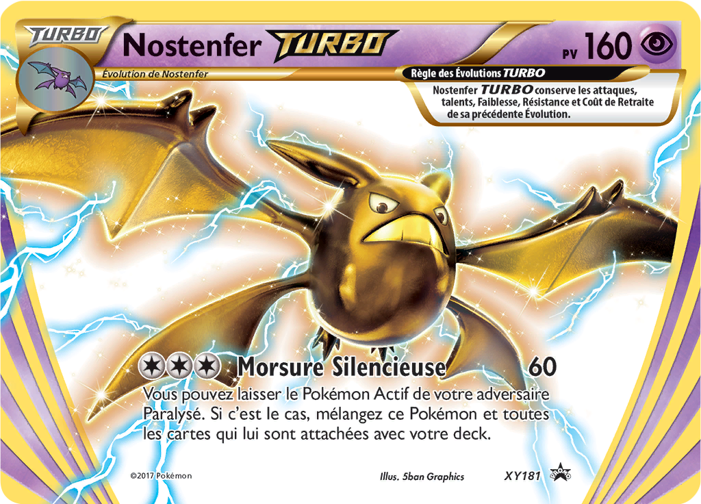 Nostenfer TURBO XY181, carte Promo XY, en vente à Manga Cash à Ans, province de Liège.