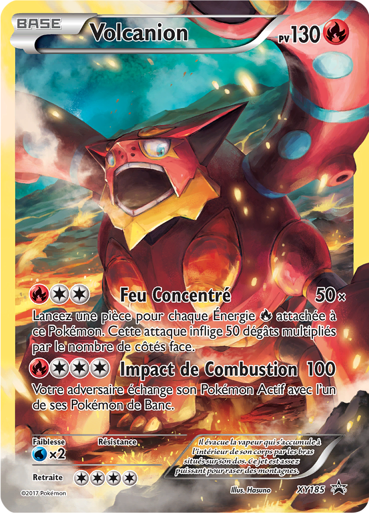 Volcanion XY185, carte Promo XY, en vente à Manga Cash à Ans, province de Liège.