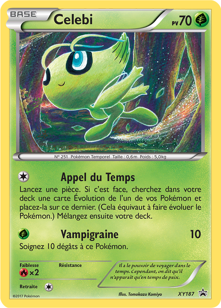 Celebi XY187, carte Promo XY, en vente à Manga Cash à Ans, province de Liège.