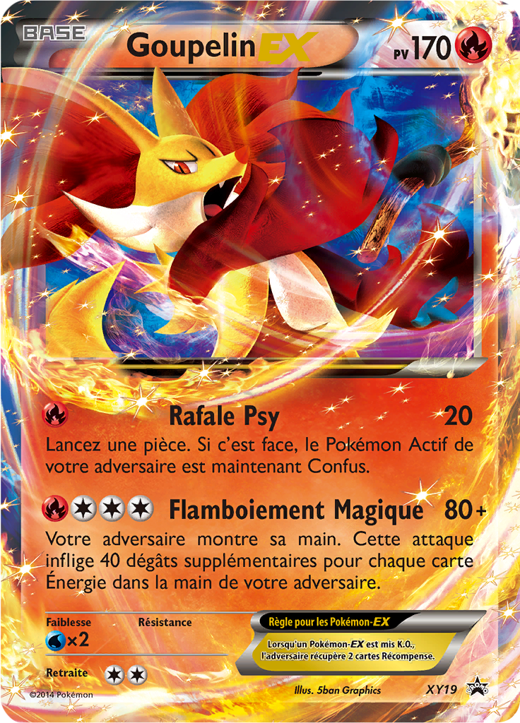 Goupelin EX XY19, carte Promo XY, en vente à Manga Cash à Ans, province de Liège.