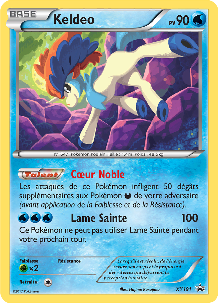 Keldeo XY191, carte Promo XY, en vente à Manga Cash à Ans, province de Liège.