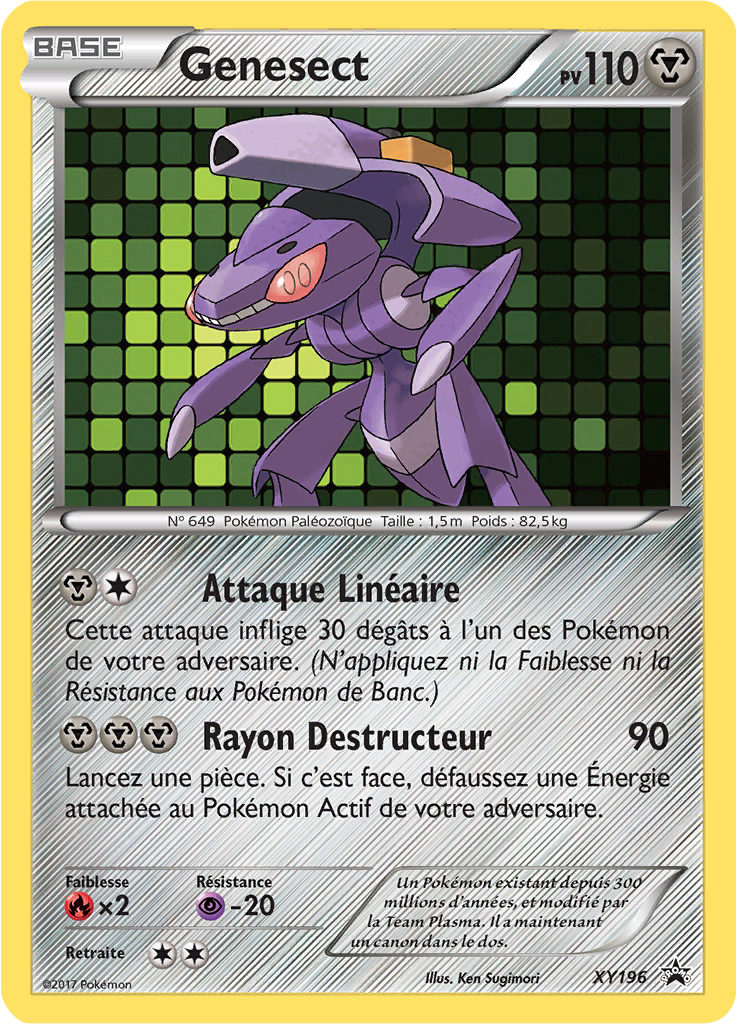 Genesect XY196, carte Promo XY, en vente à Manga Cash à Ans, province de Liège.