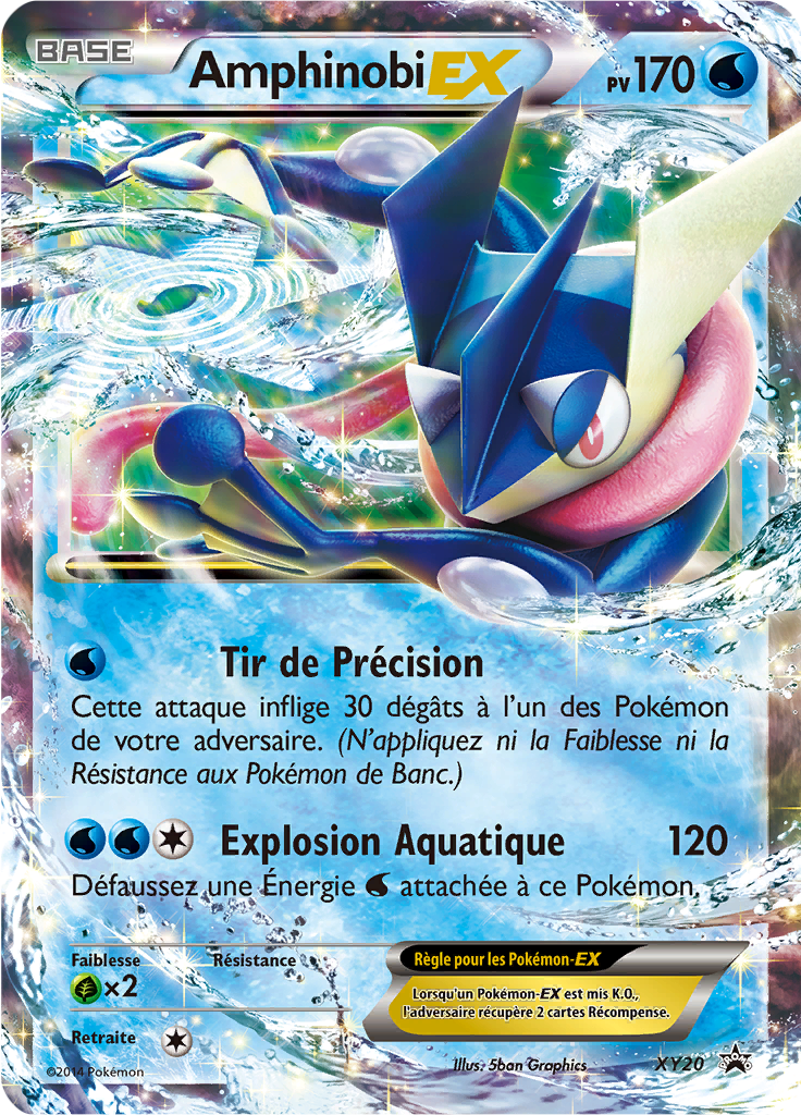 Amphinobi EX XY20, carte Promo XY, en vente à Manga Cash à Ans, province de Liège.