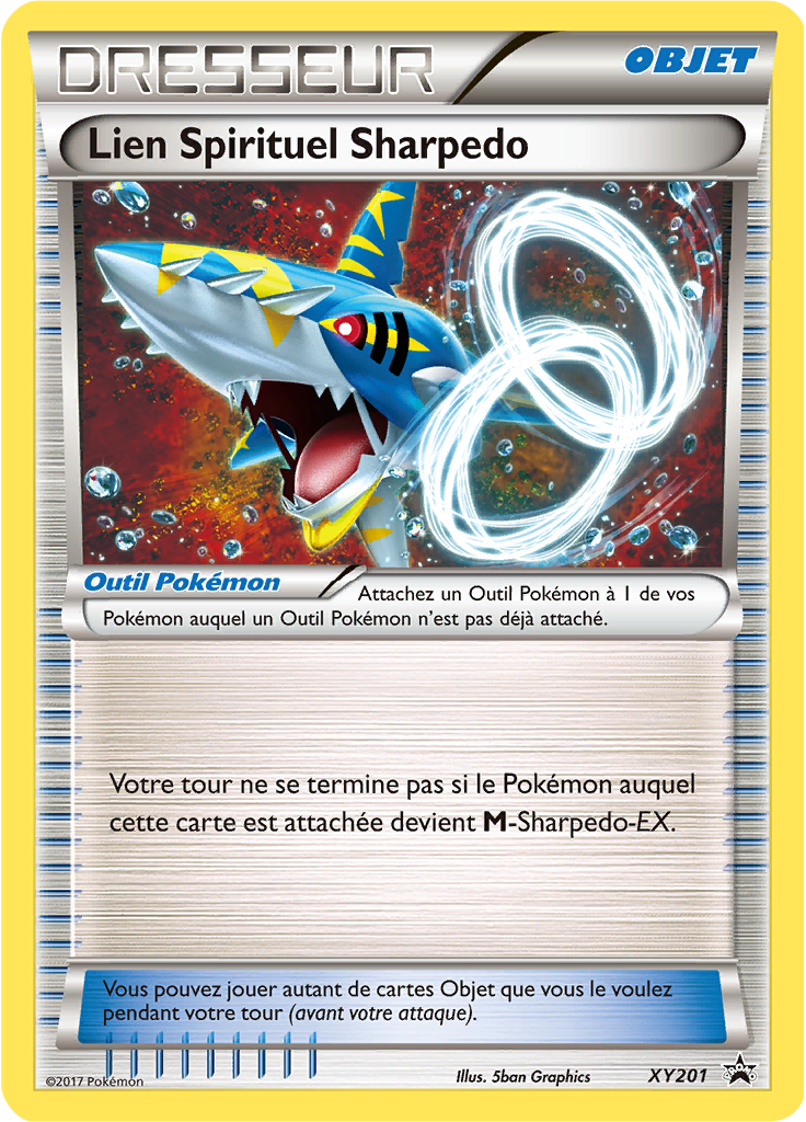 Lien Spirituel Sharpedo XY201, carte Promo XY, en vente à Manga Cash à Ans, province de Liège.