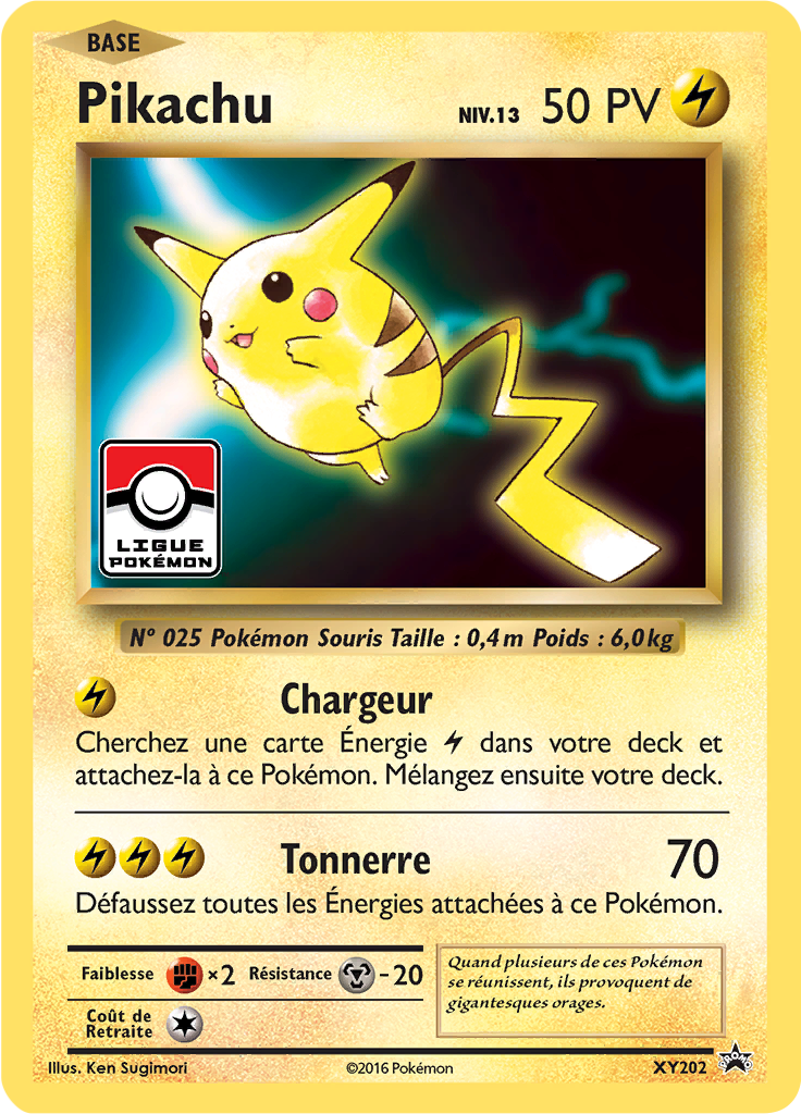 Pikachu XY202, carte Promo XY, en vente à Manga Cash à Ans, province de Liège.