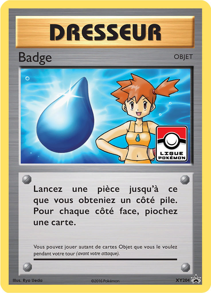 Badge XY204, carte Promo XY, en vente à Manga Cash à Ans, province de Liège.