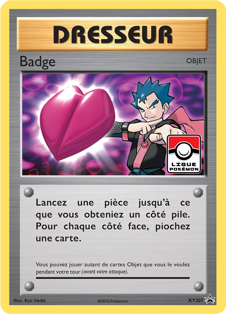 Badge XY207, carte Promo XY, en vente à Manga Cash à Ans, province de Liège.