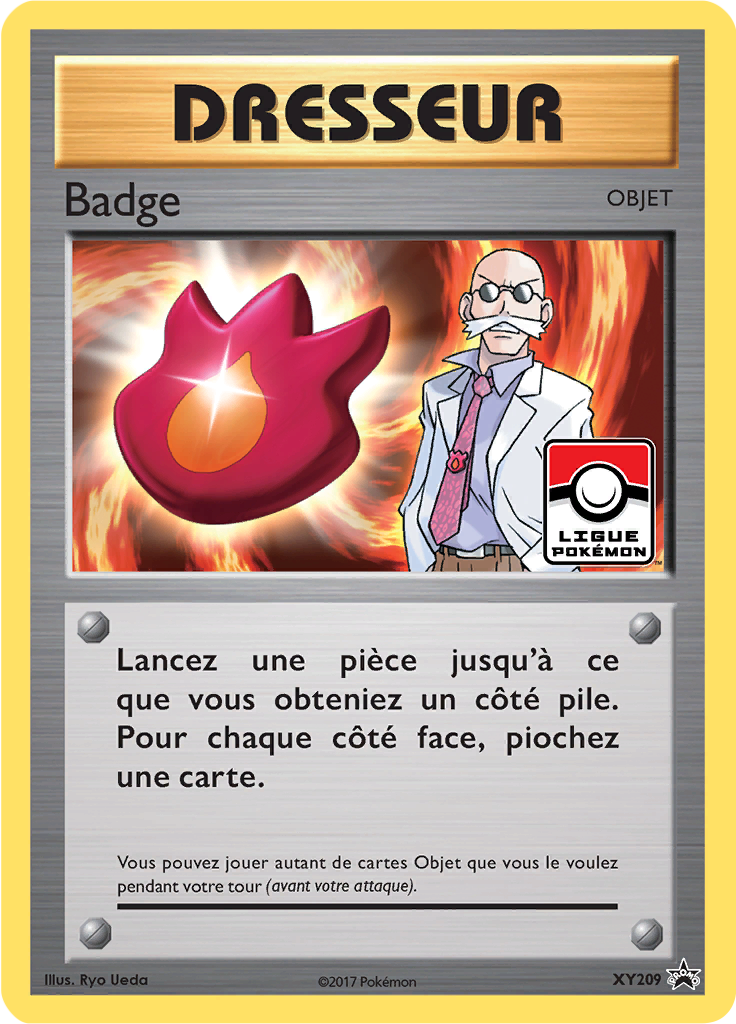 Badge XY209, carte Promo XY, en vente à Manga Cash à Ans, province de Liège.