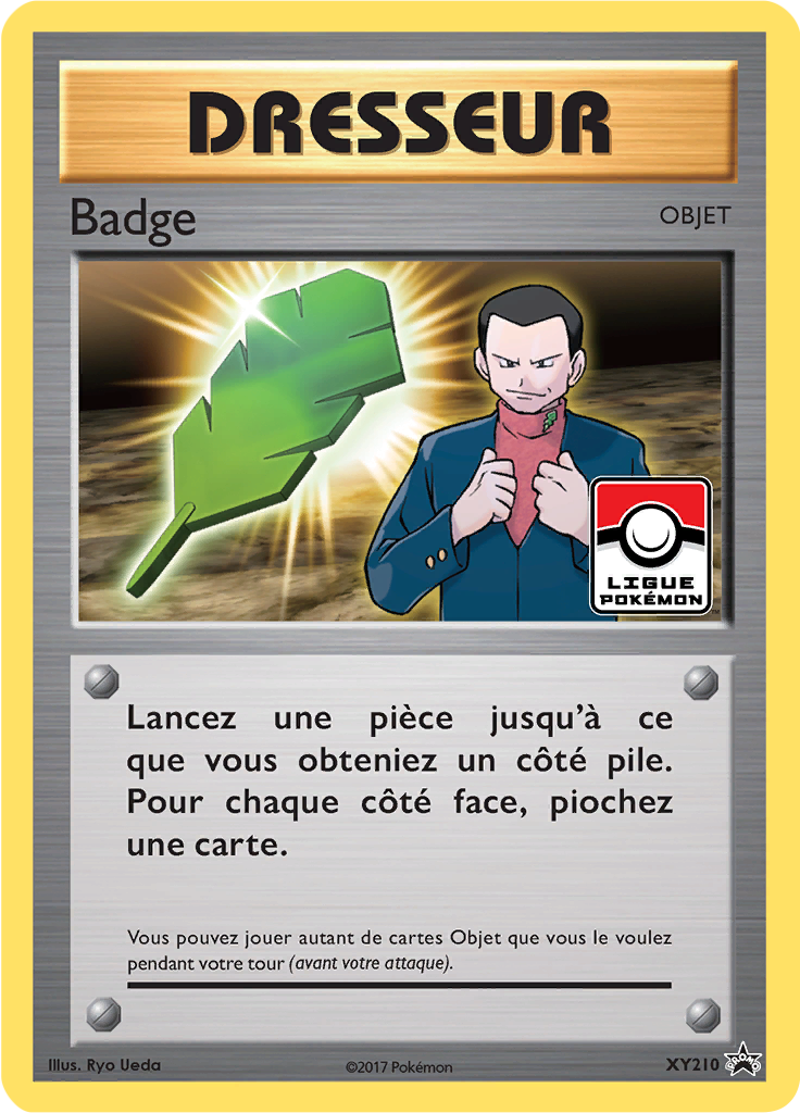 Badge XY210, carte Promo XY, en vente à Manga Cash à Ans, province de Liège.
