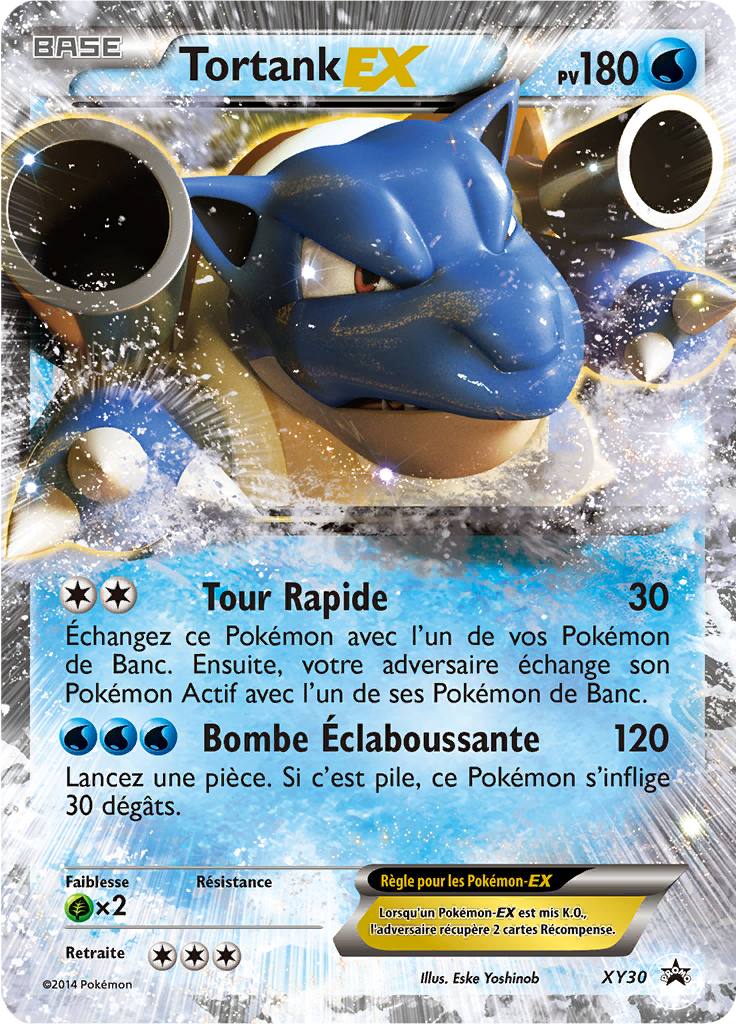 Tortank EX XY30, carte Promo XY, en vente à Manga Cash à Ans, province de Liège.