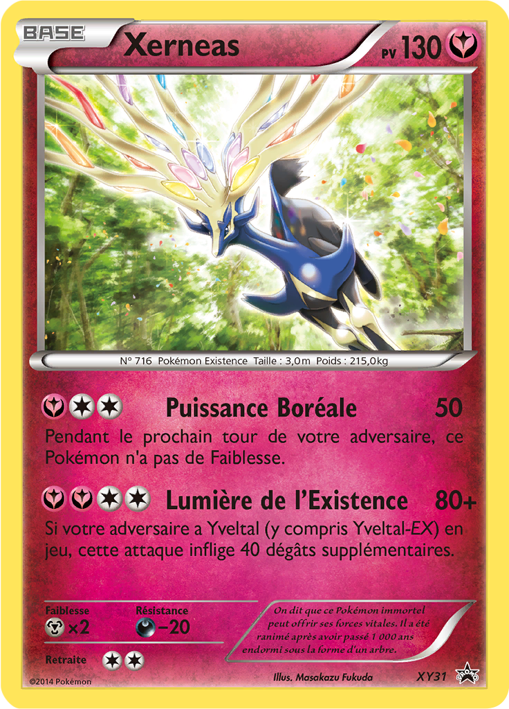 Xerneas XY31, carte Promo XY, en vente à Manga Cash à Ans, province de Liège.