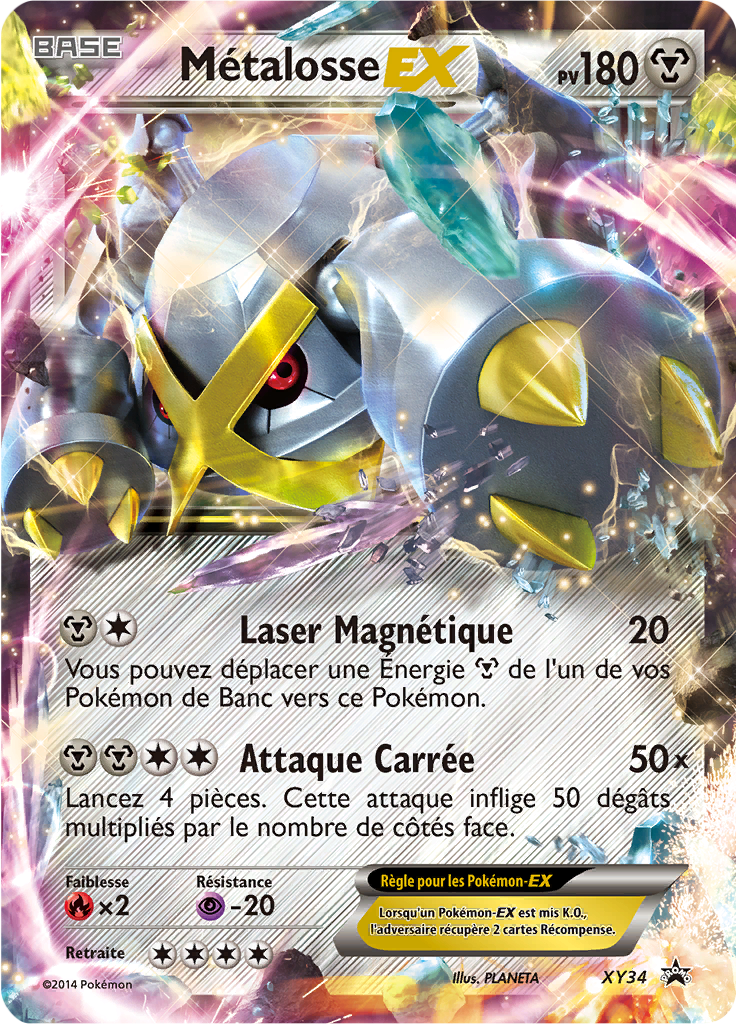 Métalosse EX XY34, carte Promo XY, en vente à Manga Cash à Ans, province de Liège.