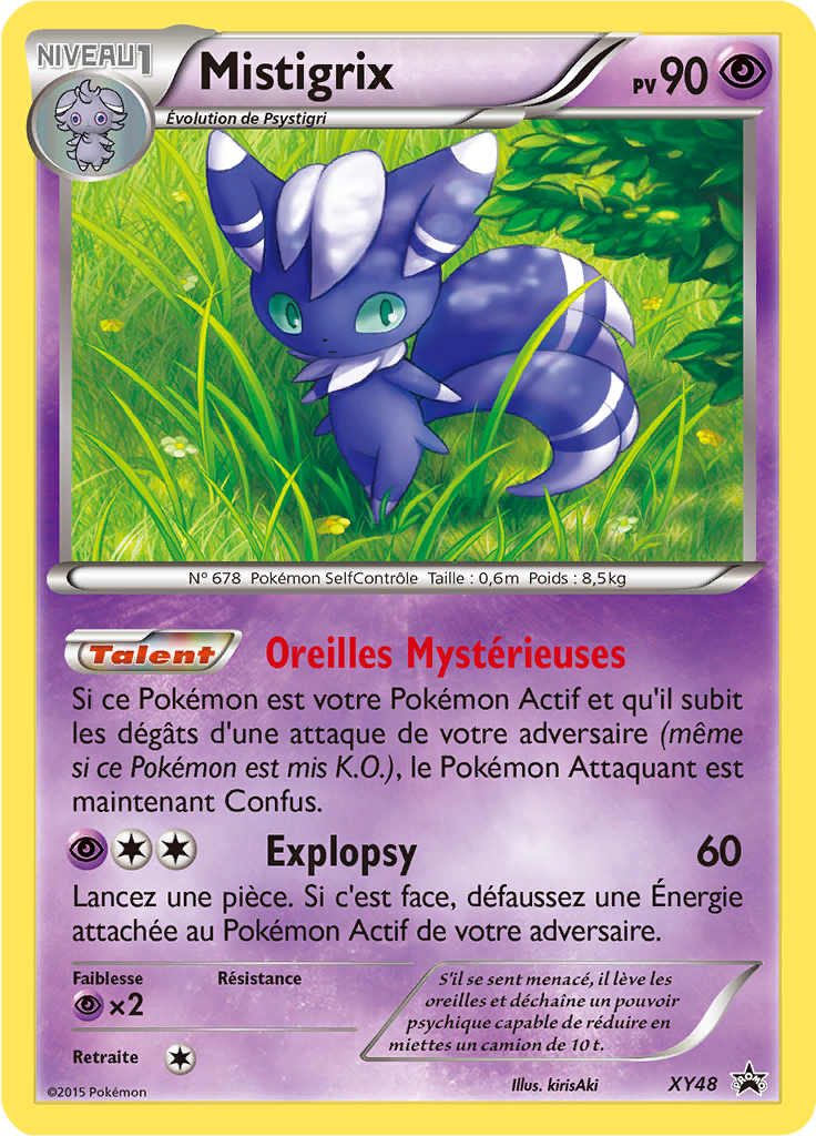 Mistigrix XY48, carte Promo XY, en vente à Manga Cash à Ans, province de Liège.