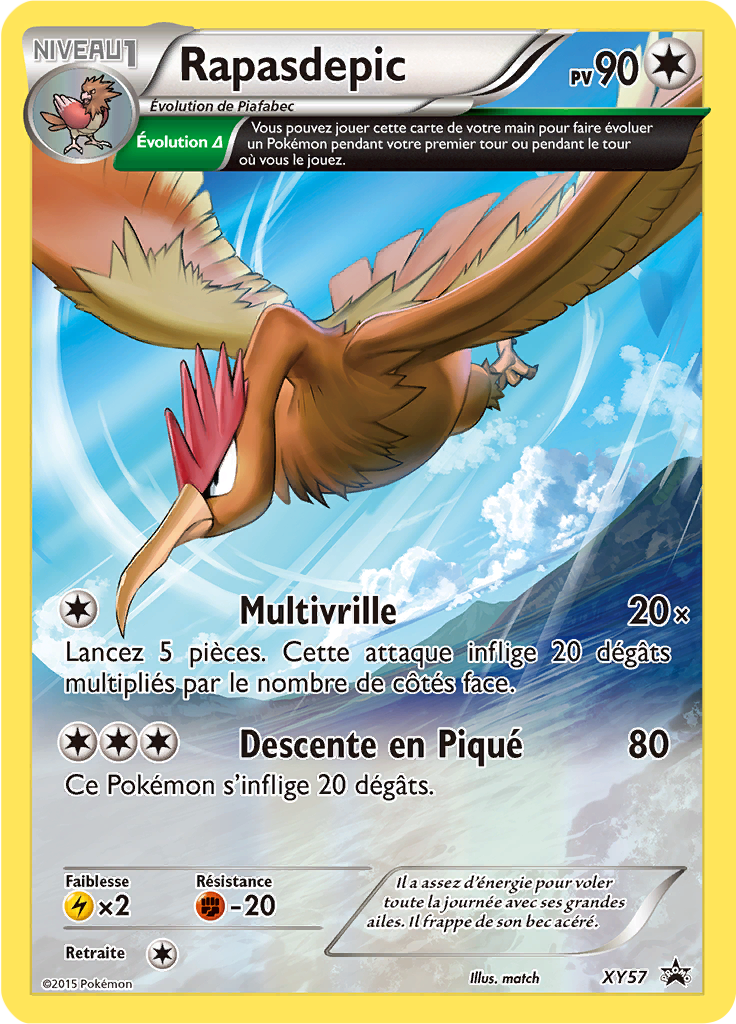 Rapasdepic XY57, carte Promo XY, en vente à Manga Cash à Ans, province de Liège.