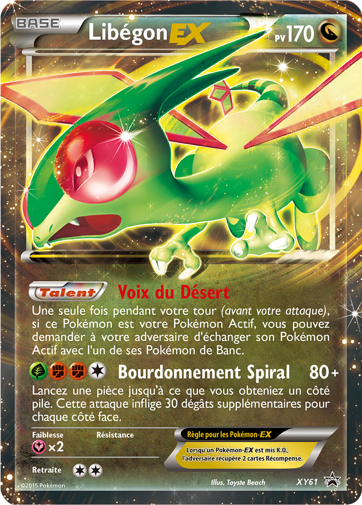 Libégon EX XY61, carte Promo XY, en vente à Manga Cash à Ans, province de Liège.