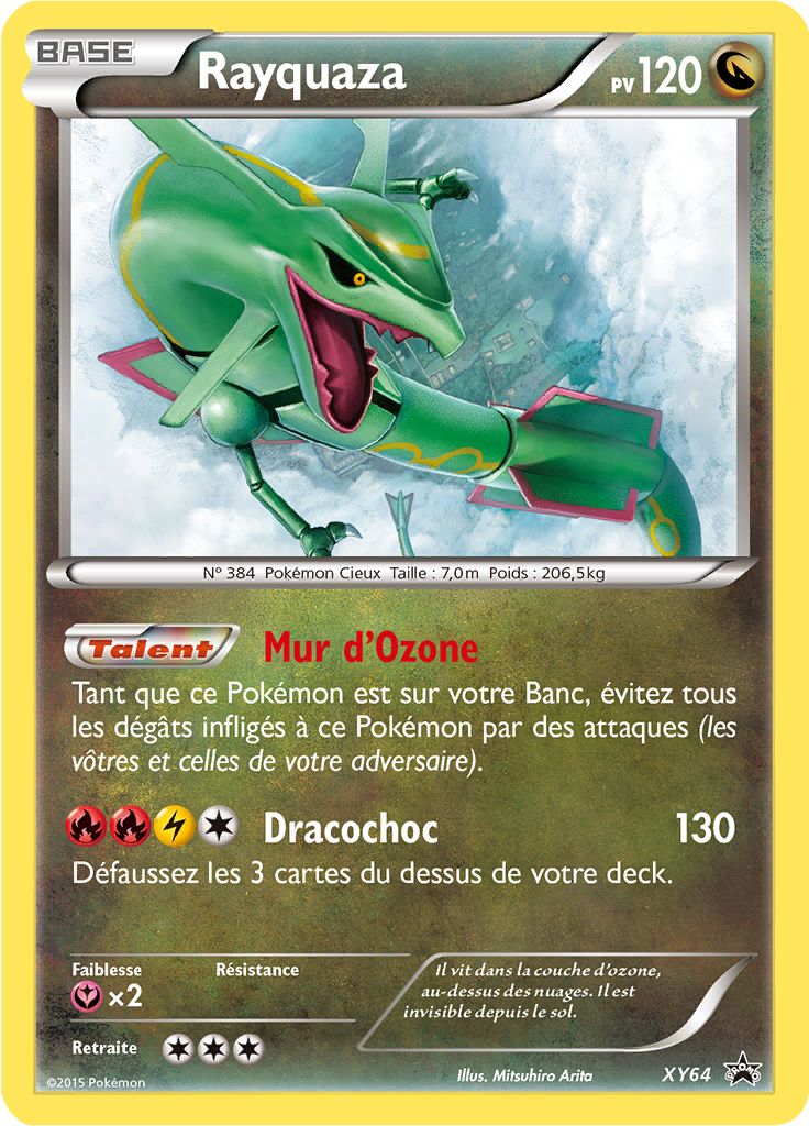 Rayquaza XY64, carte Promo XY, en vente à Manga Cash à Ans, province de Liège.