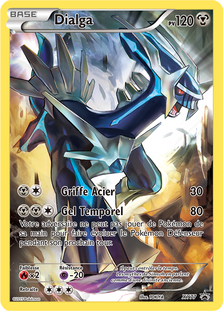 Dialga XY77, carte Promo XY, en vente à Manga Cash à Ans, province de Liège.