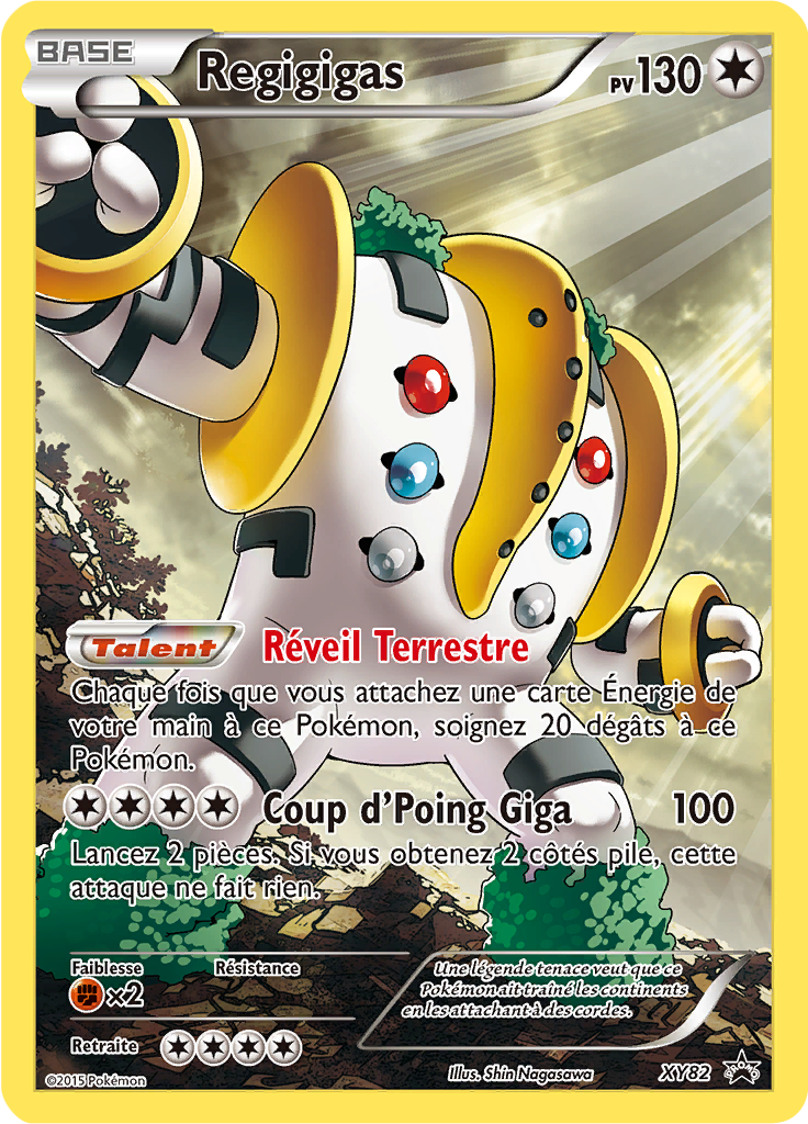 Regigigas XY82, carte Promo XY, en vente à Manga Cash à Ans, province de Liège.