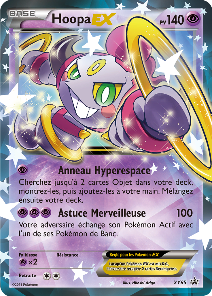 Hoopa EX XY85, carte Promo XY, en vente à Manga Cash à Ans, province de Liège.