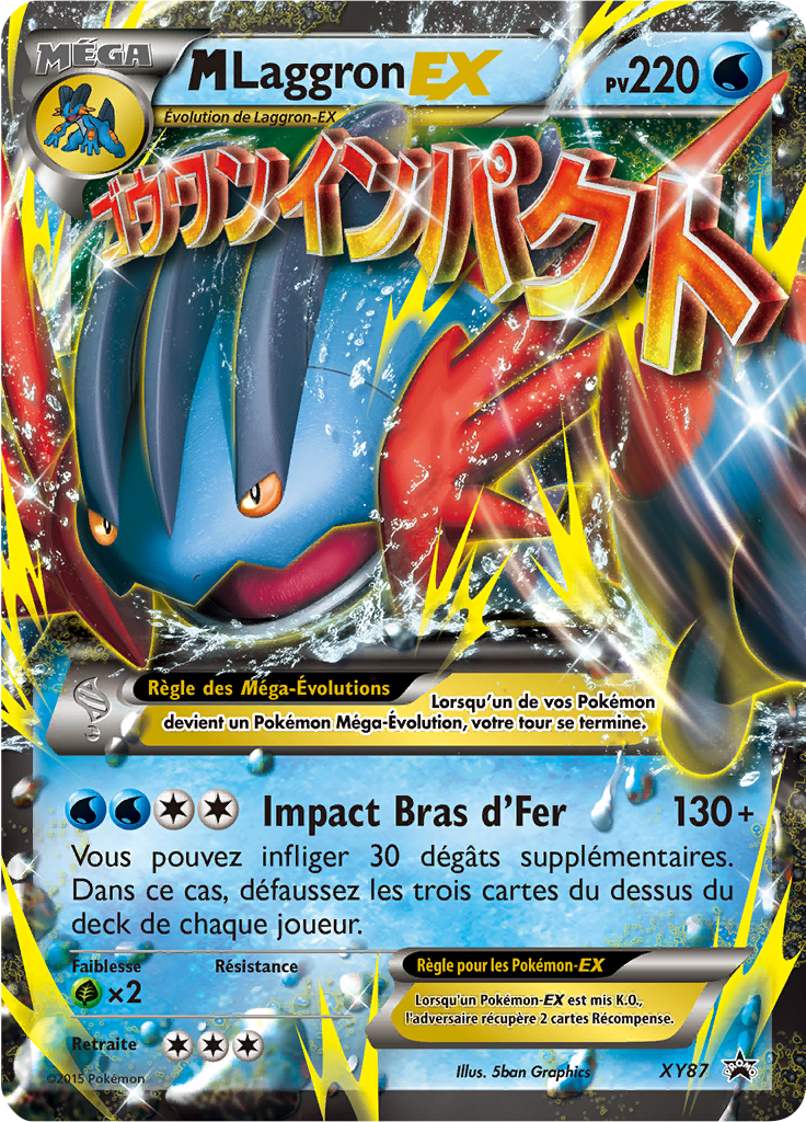 M-Laggron EX XY87, carte Promo XY, en vente à Manga Cash à Ans, province de Liège.
