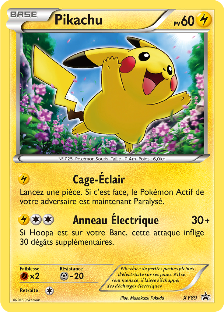 Pikachu XY89, carte Promo XY, en vente à Manga Cash à Ans, province de Liège.
