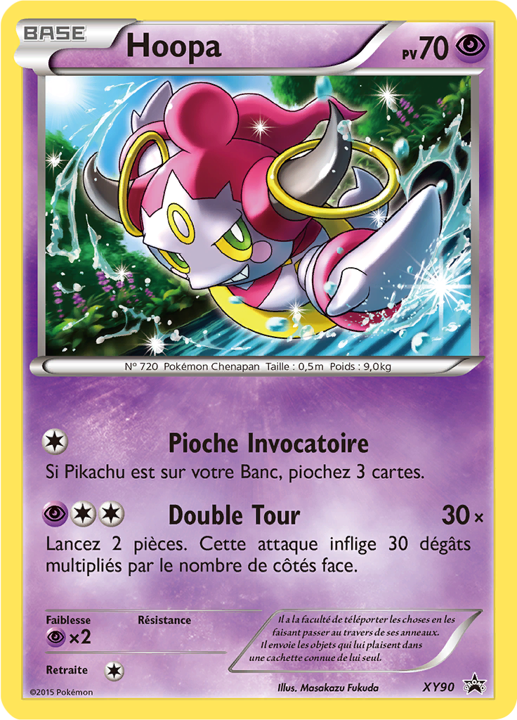 Hoopa XY90, carte Promo XY, en vente à Manga Cash à Ans, province de Liège.