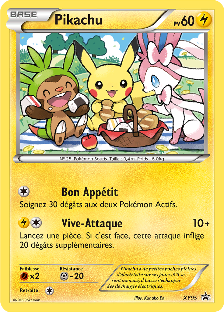 Pikachu XY95, carte Promo XY, en vente à Manga Cash à Ans, province de Liège.