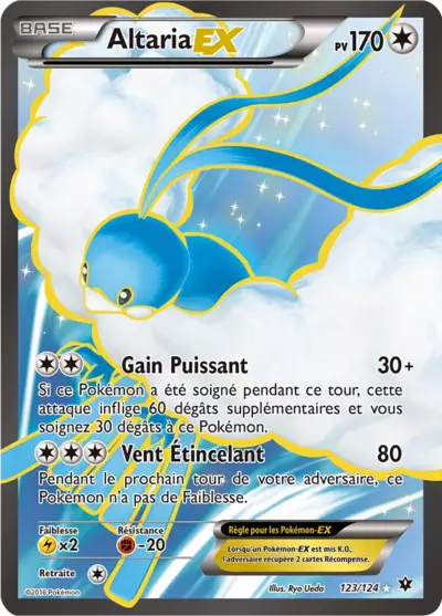 Carte Pokémon Altaria-EX 123/124 XY Impact des Destins en français