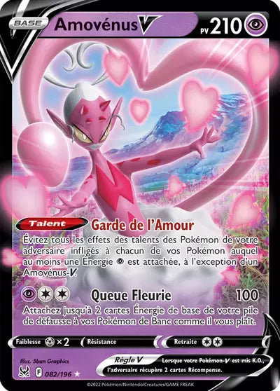 Amovénus V 082/196 provenant de l’extension Origine Perdue du JCC Pokémon, présenté par Manga Cash à Ans en région liégeoise.